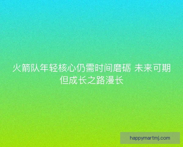火箭队年轻核心仍需时间磨砺 未来可期但成长之路漫长